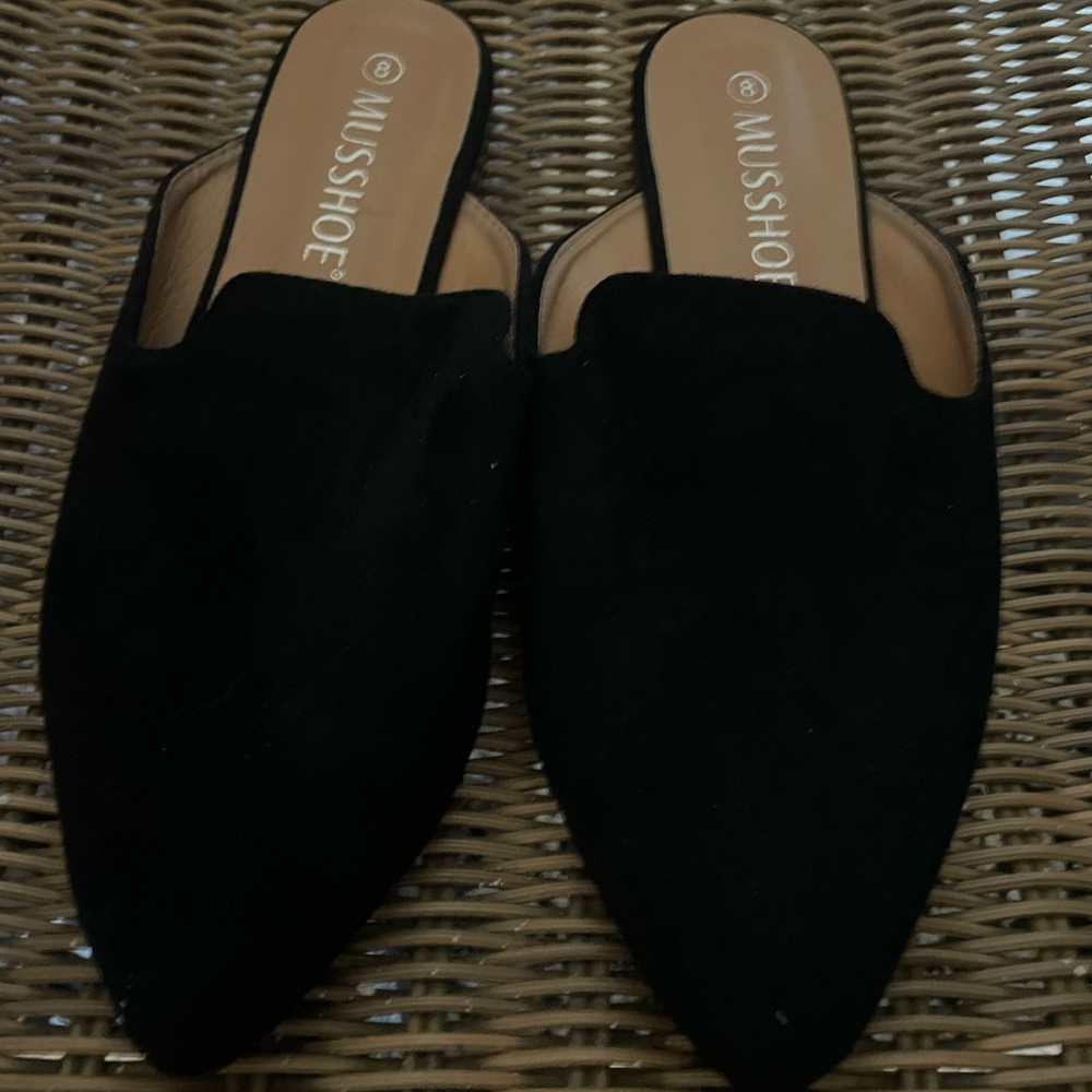 Women's Black Mules size 8